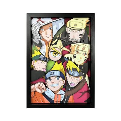 Naruto 3D Poster Art Frame Custom Paper Sculpture Shadow Box 